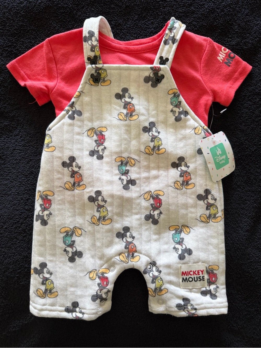 Disney Baby Mickey Mouse Romper Size 3-6M Unisex